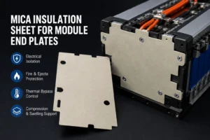 How Is a Mica Insulation Sheet Used on Module End Plates?