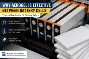 What Makes Aerogel Effective Between Battery Cells?